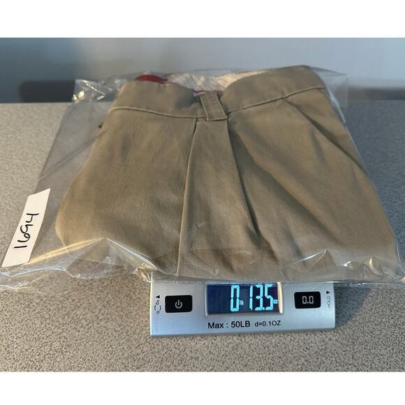 Cartonnier Sz 4 Crop Cuffed Pleated Chinos Khaki Stretchy Trouser Neutral Anthro - Picture 11 of 11